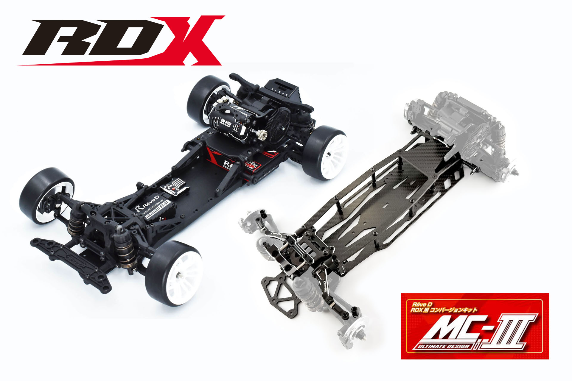 Reve D RWD Drift Car Kit RDX + Conversion Kit MC3 | MIBOSPORT Reve D RWD Drift Car Kit RDX + Conversion Kit MC3 | MIBOSPORT